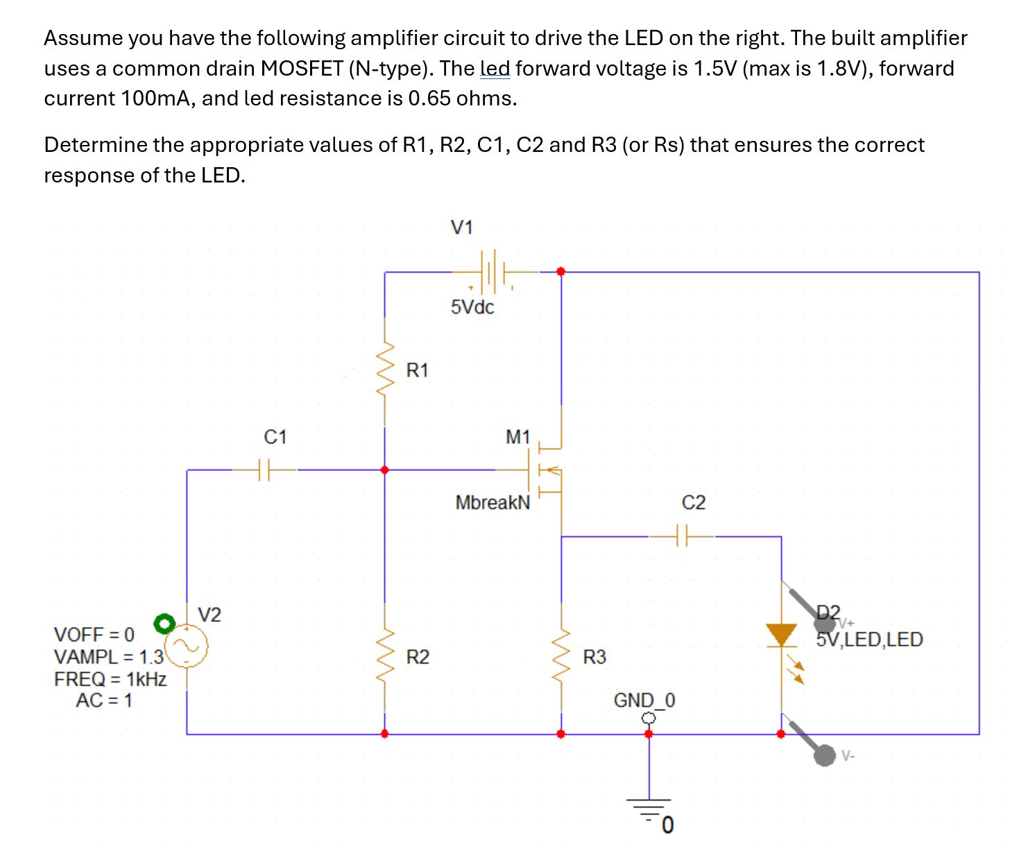 Assume you have the following amplifier circuit