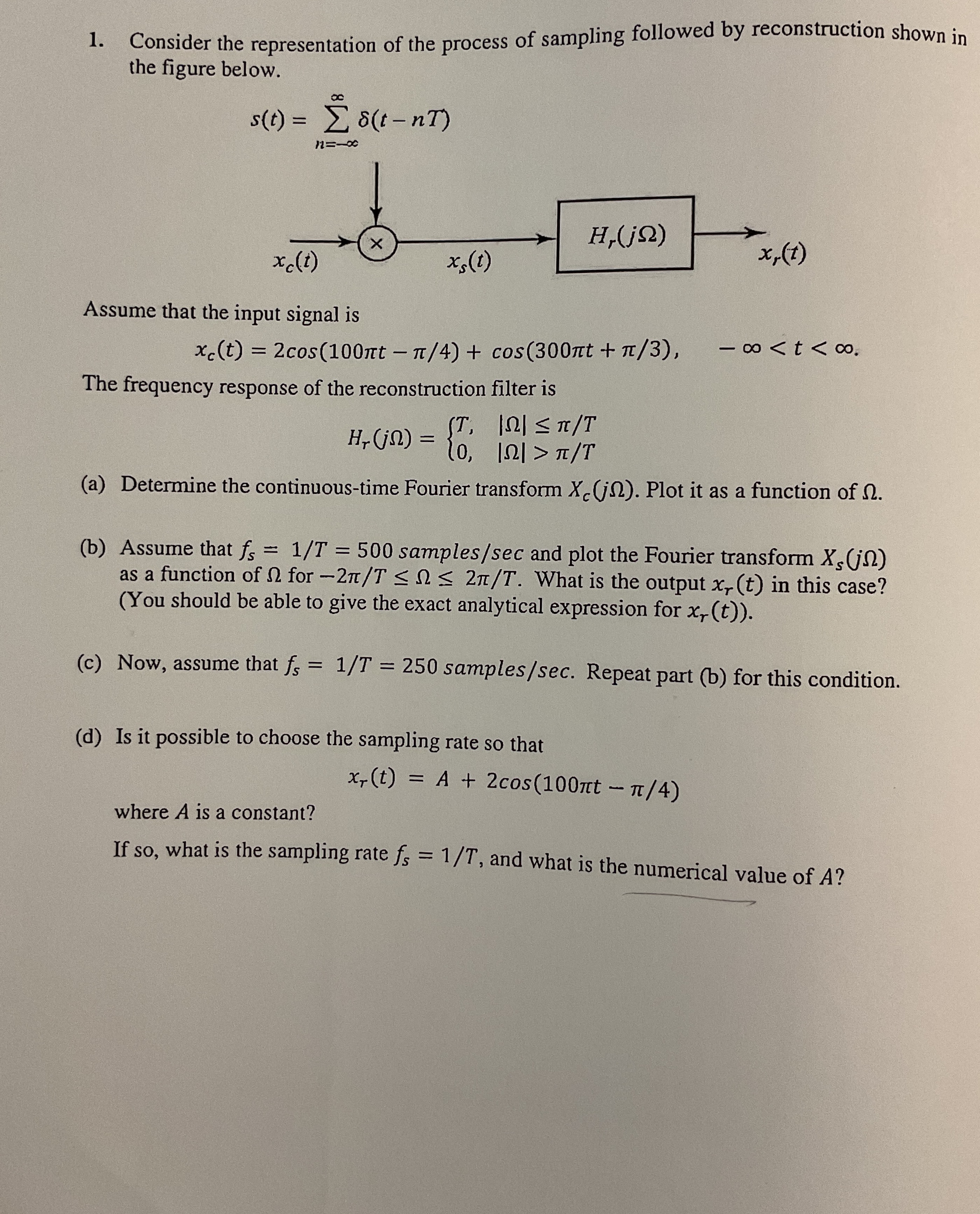 Consider the representation of the process of