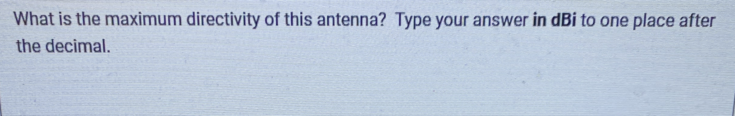 What is the maximum directivity of this antenna?