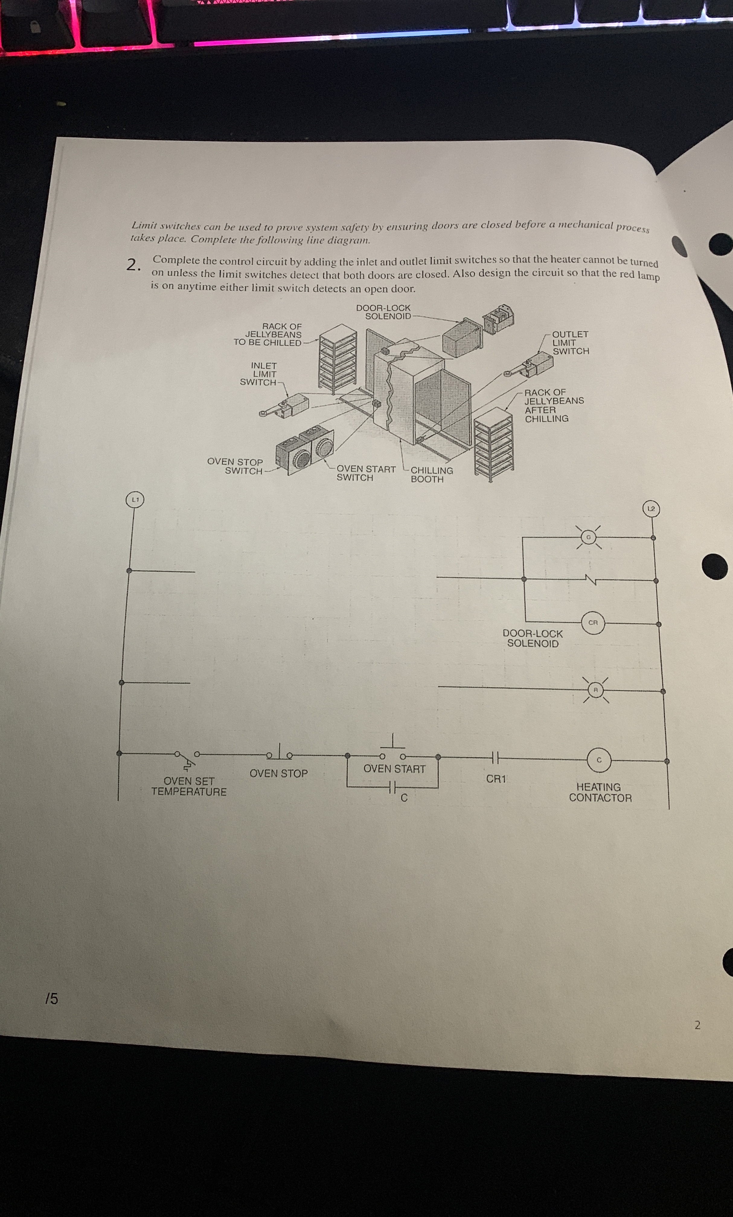 ELNC - 3 0 3 6 - Motor Controls UNIT 5 Worksheet
