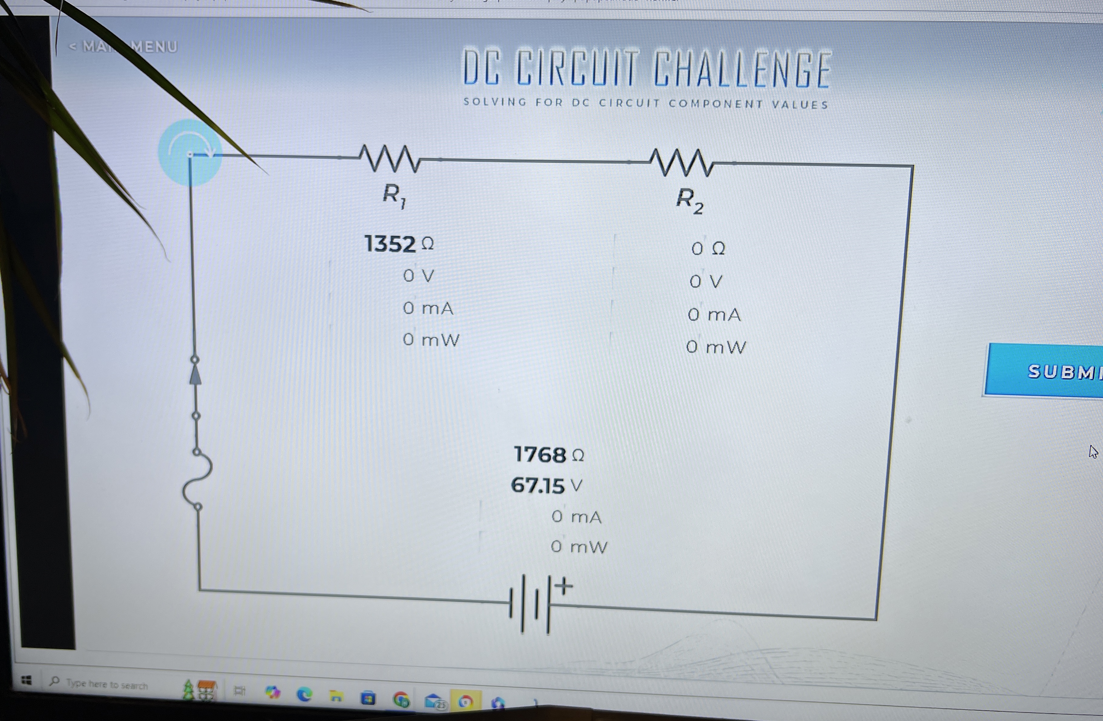 D CIRCUIT CHALLENGE SOLVING FOR DC CIRCUIT