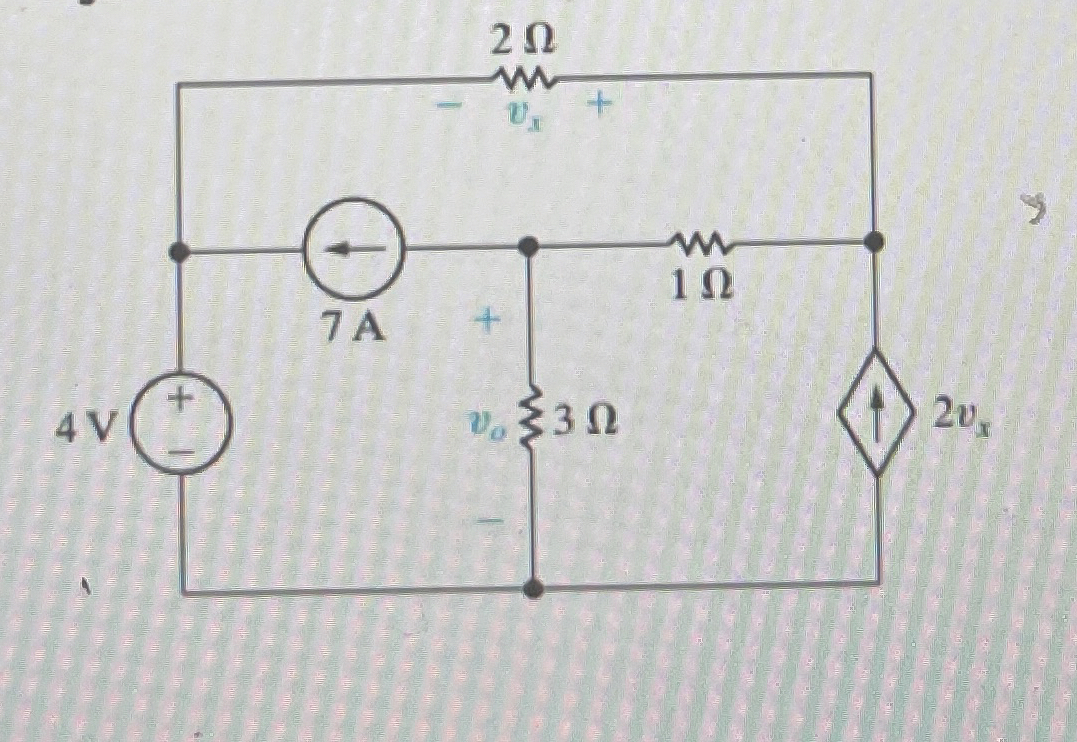 Use the MESH CURRENT METHOD to find the value of