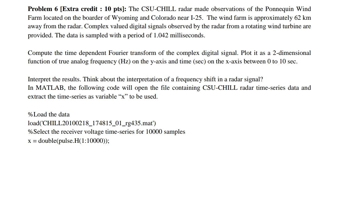 Problem 6 [ Extra credit : 1 0 pts ] : The CSU -