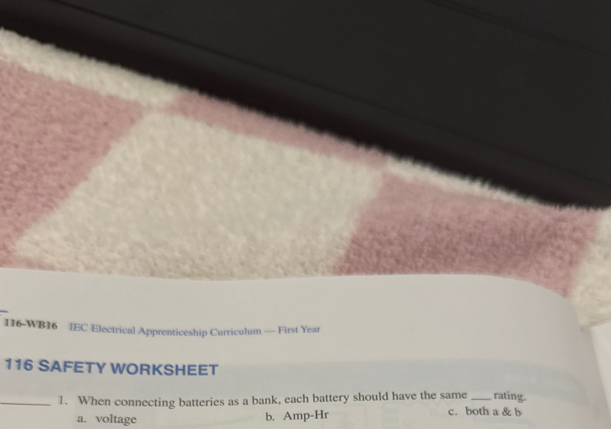 1 1 6 - WB 1 6 IEC Electrical Apprenticeship