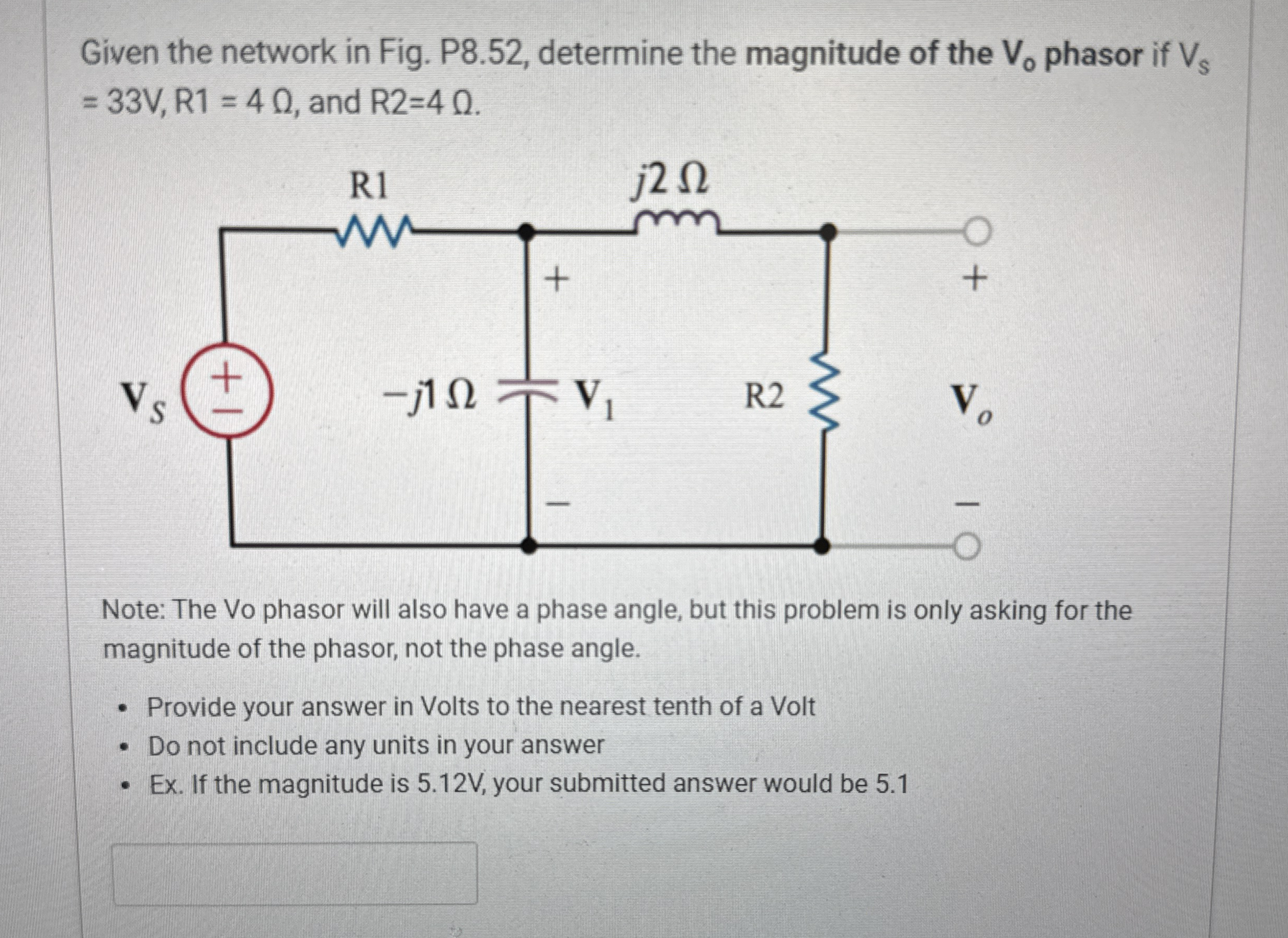 Given the network in Fig. P 8 . 5 2 , determine