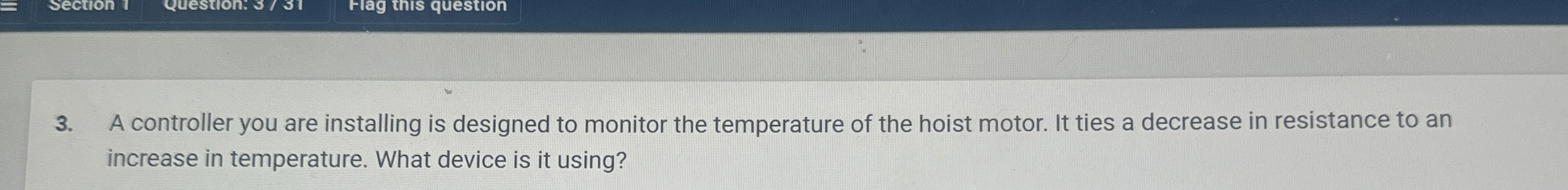 A controller you are installing is designed to