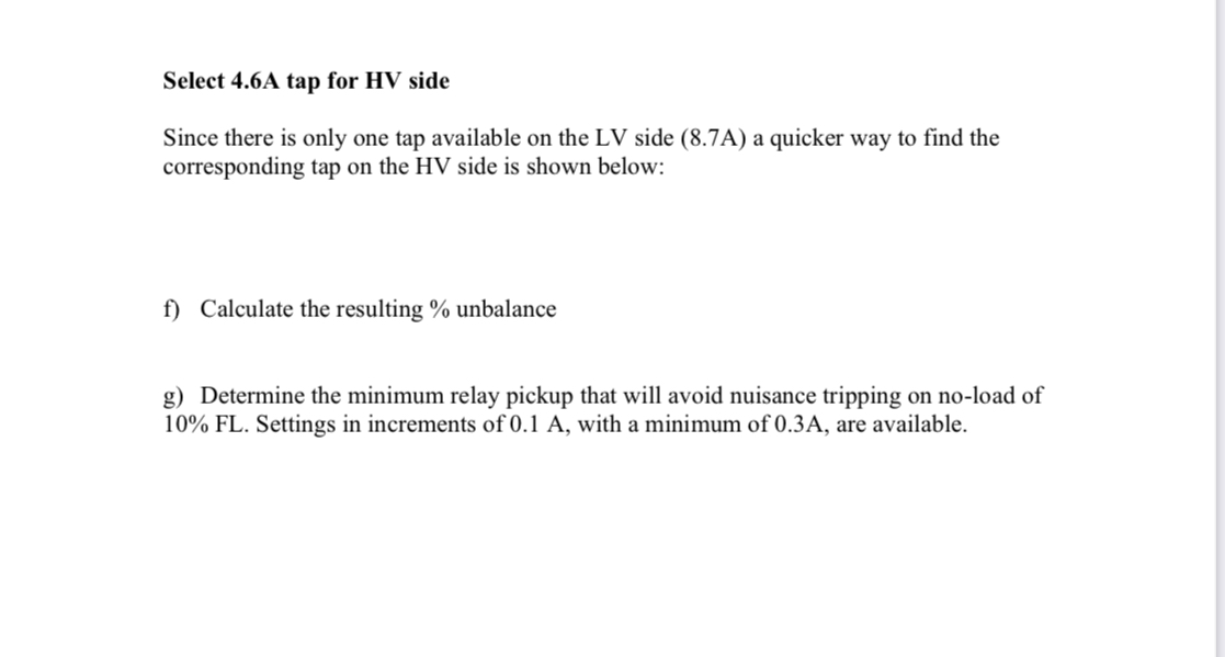 Question 3 3 - phase Transformer Differential