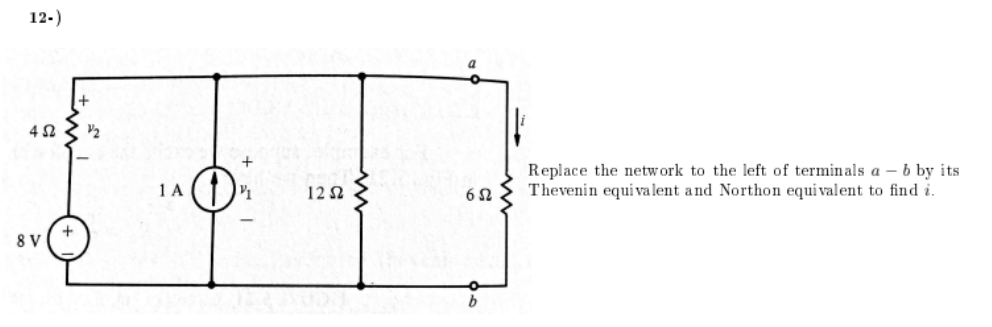 1 2 - ) Replace the network to the left of