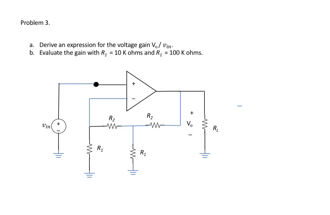 Problem 3 . a . Derive an expression for the