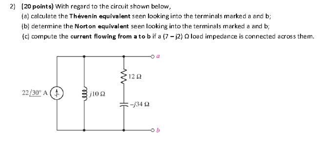 * With regard to the circuit shown below, ( a )