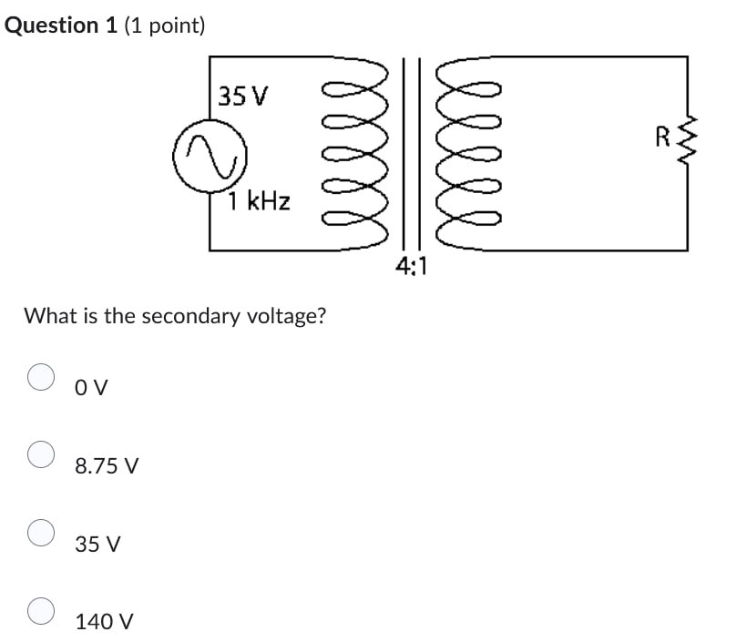 Question 1 ( 1 point ) What is the secondary