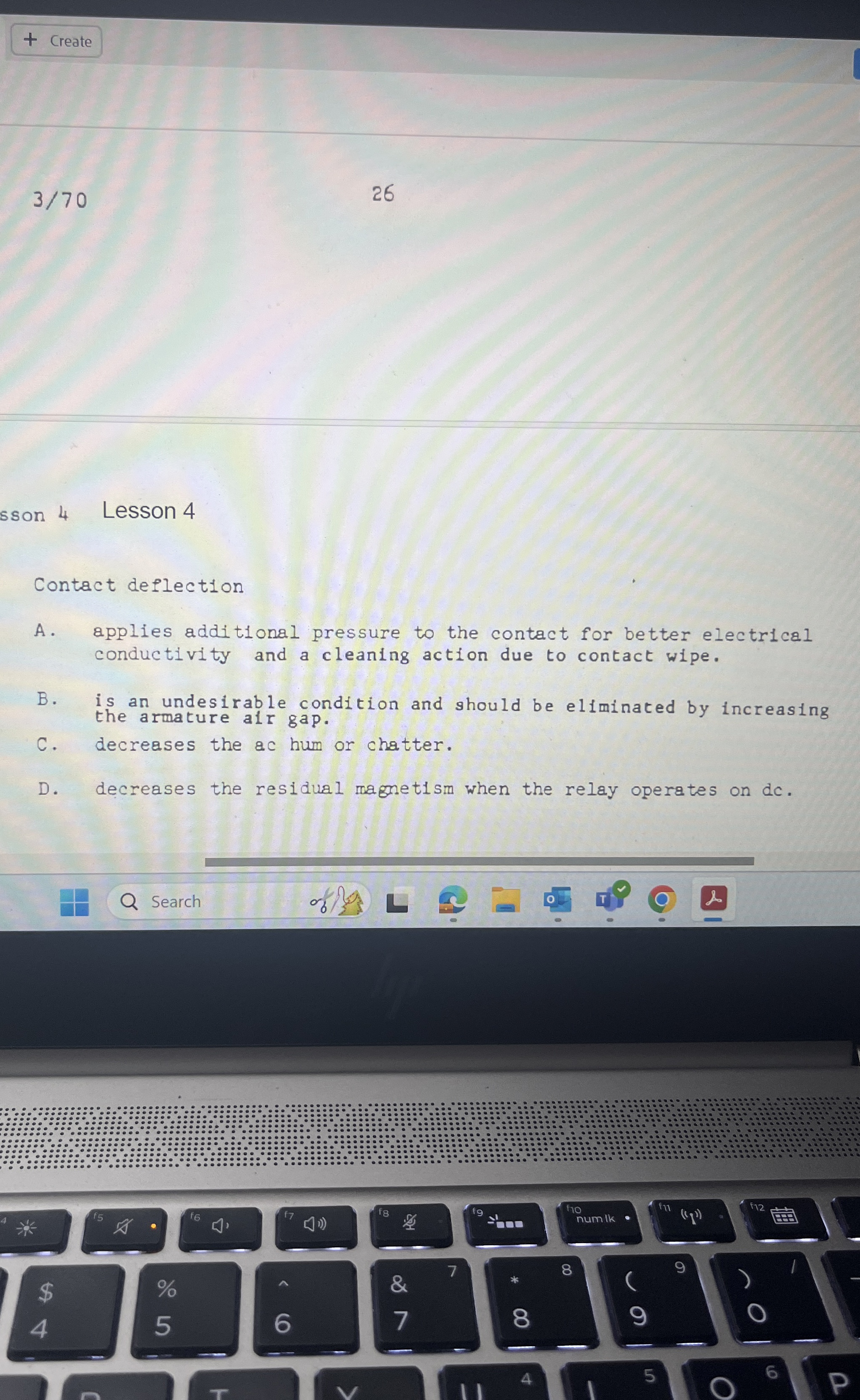 3 / 7 0 2 6 sson 4 Lesson 4 Contact deflection A