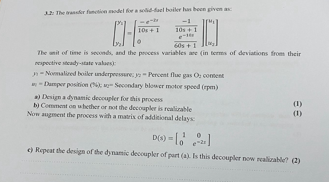 3 . 2 : The transfer function model for a solid -
