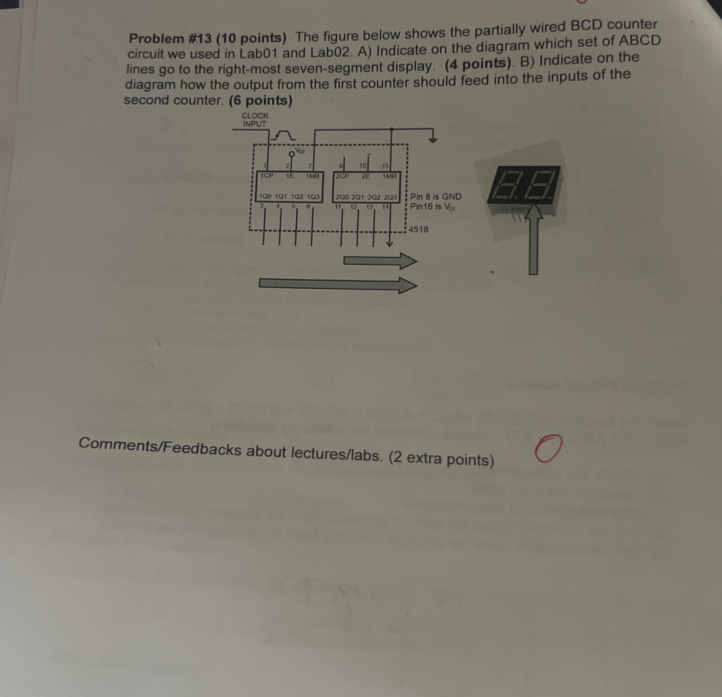 Problem # 1 3 ( 1 0 points ) The figure below