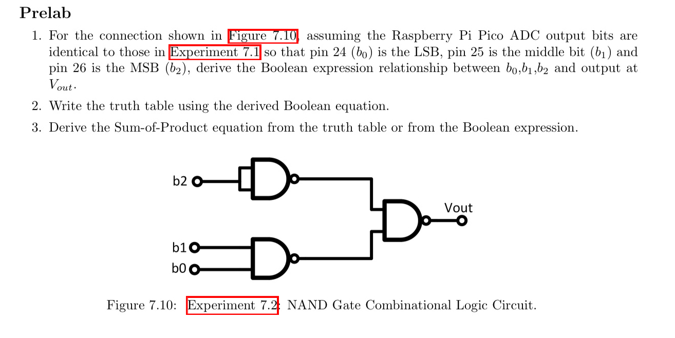 Prelab For the connection shown in Figure 7 . 1 0