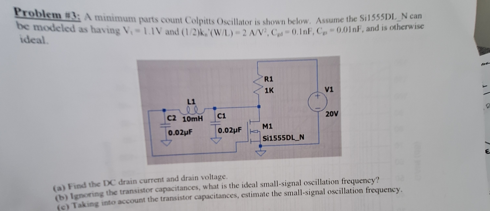 How to solve Problem 1 3 : A minimum parts count