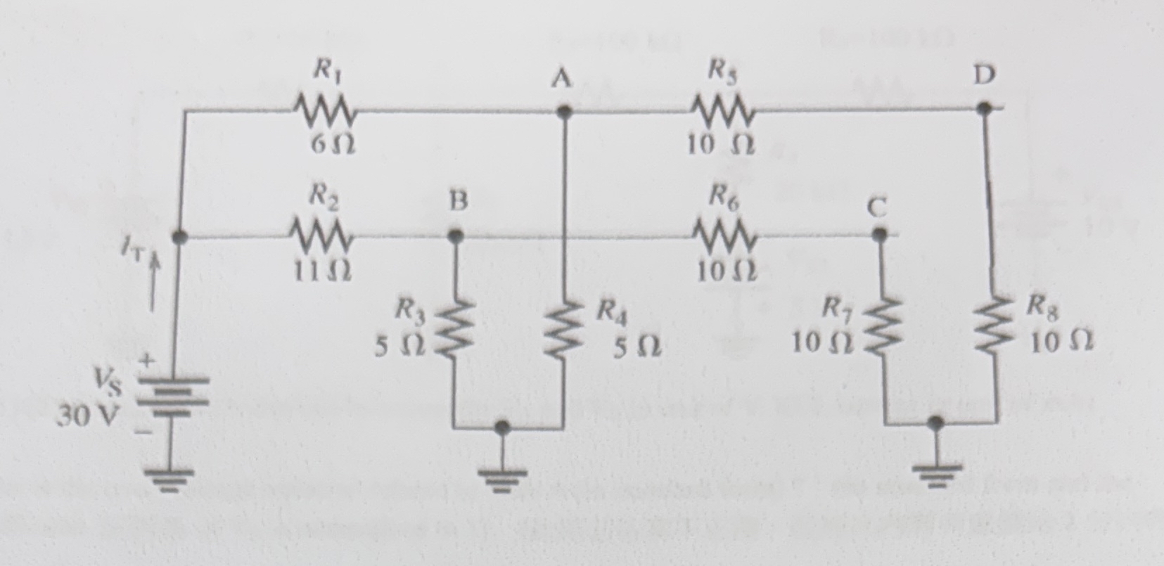 Could you explain step by step how to get VAB = 4