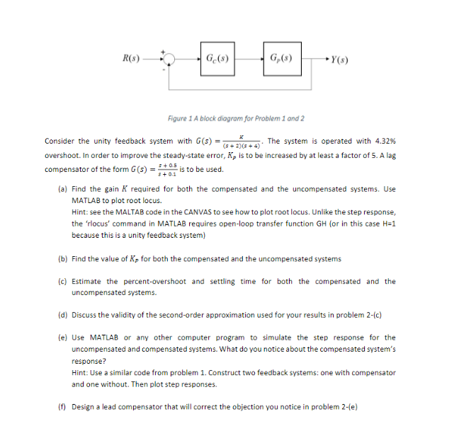 Figure 1 A block diagram for Problem 1 and 2