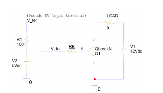 This exercise has a 5 V logic output ( the Vter