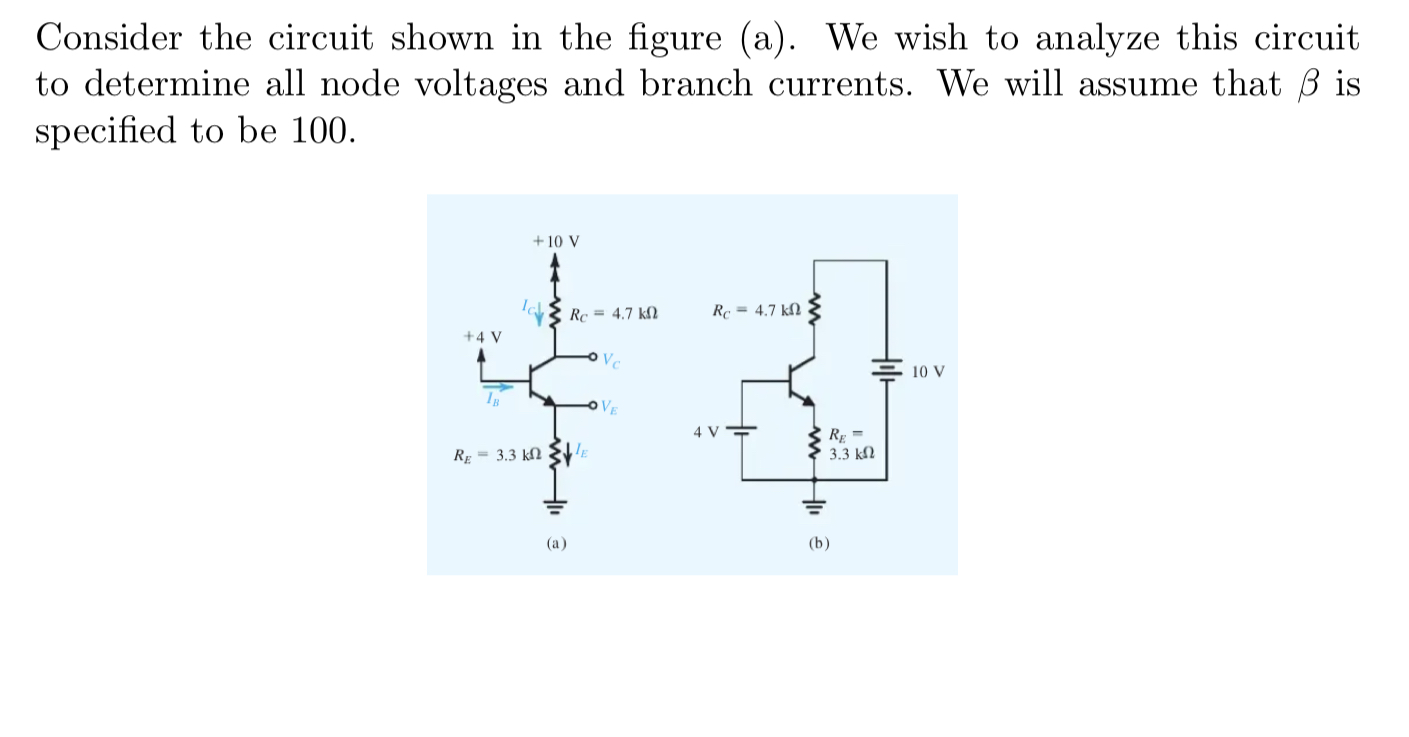 Consider the circuit shown in the figure ( a ) .