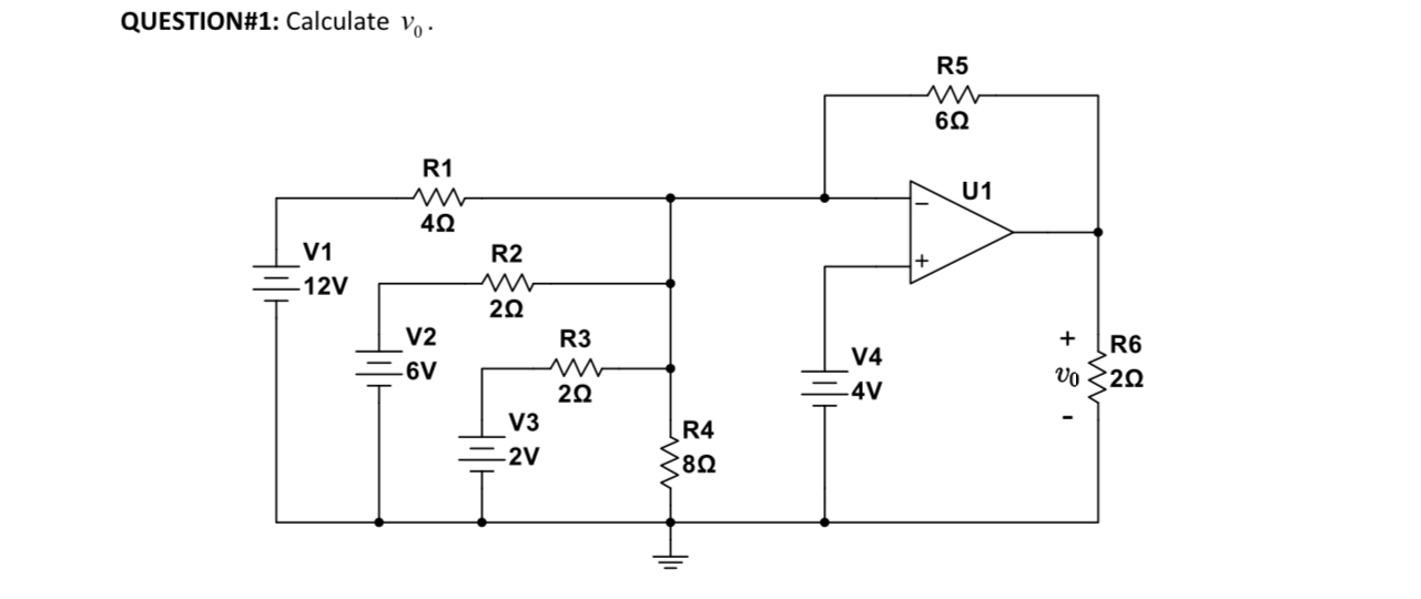 QUESTION# 1 : Calculate v 0 . Can you solve hand