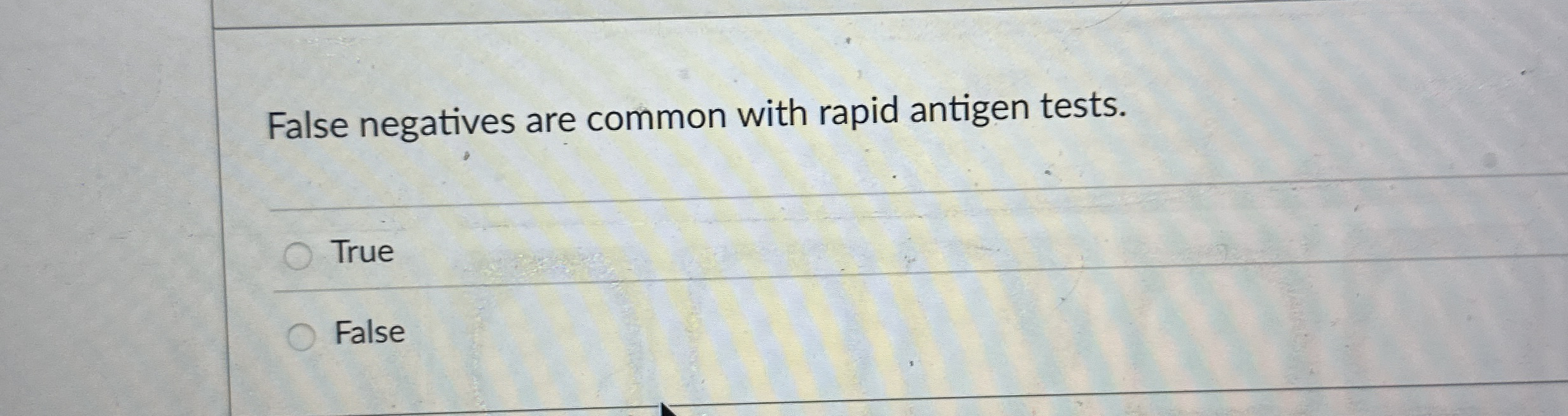 False negatives are common with rapid antigen