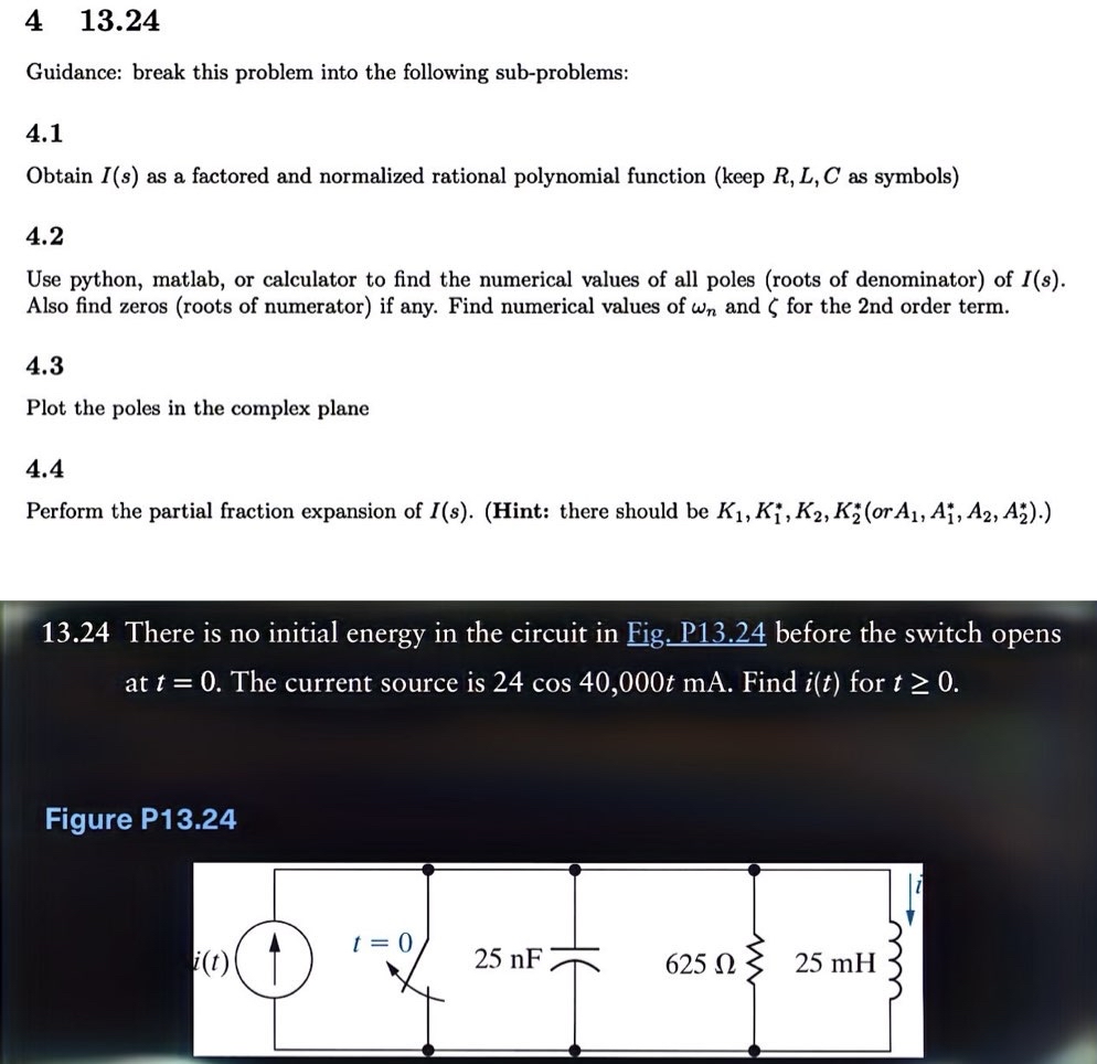 4 , 1 3 . 2 4 Guidance: break this problem into