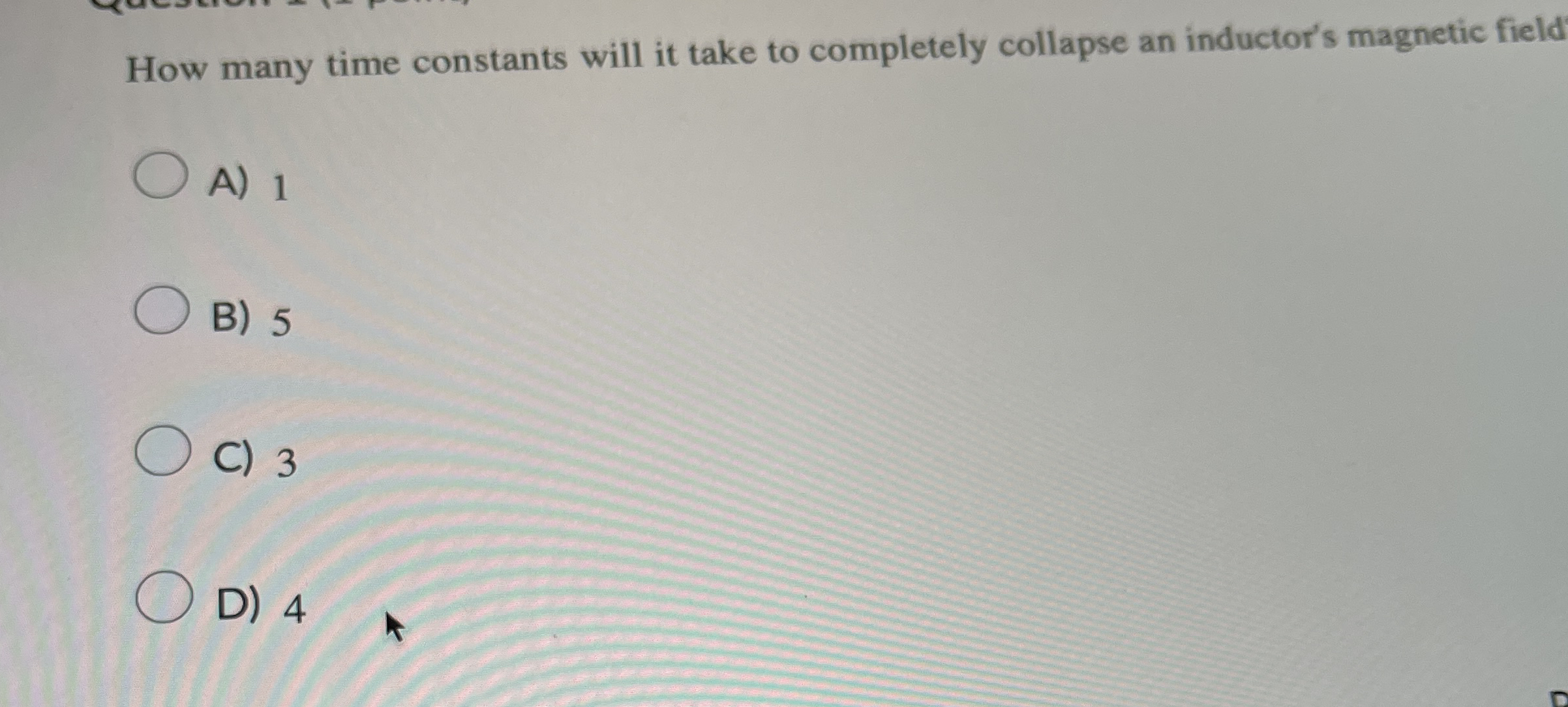 How many time constants will it take to