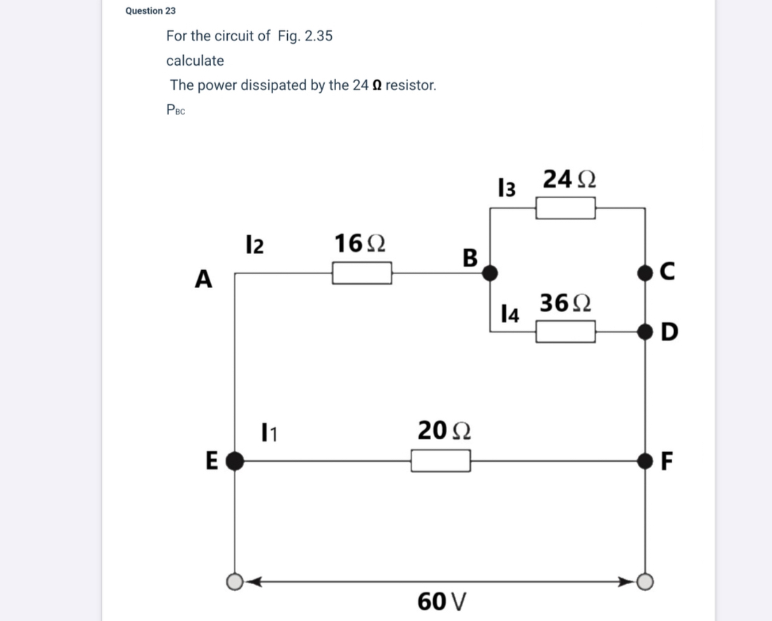 Question 2 3 For the circuit of Fig. 2 . 3 5