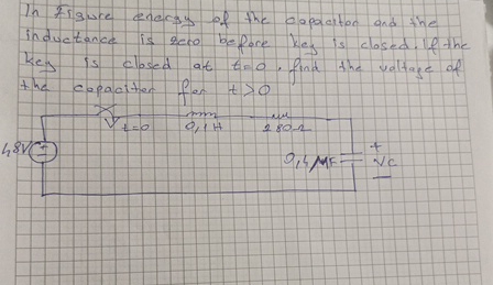 In figwre energy of the copacitor and the