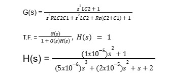 I developed this transfer function equation, and