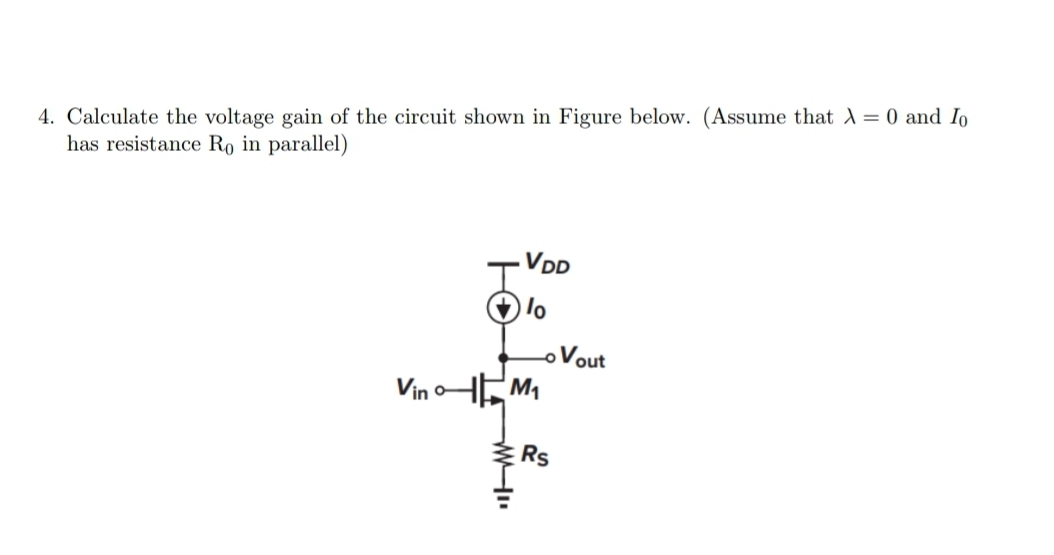 Calculate the voltage gain of the circuit shown