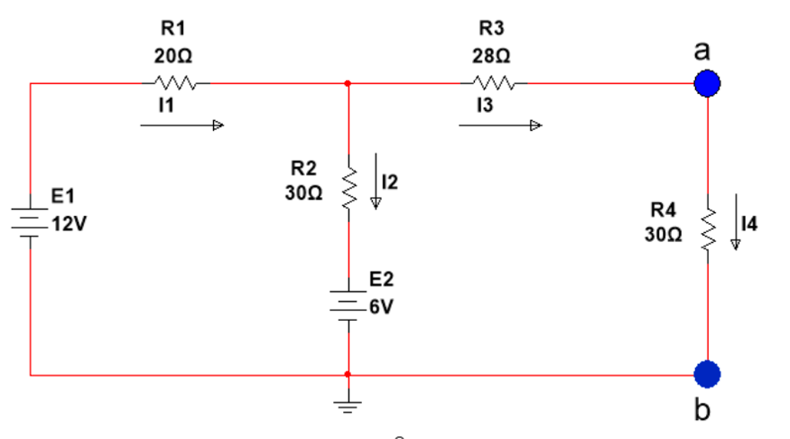 Using Thevinin theorm, find Rth and Vth . In