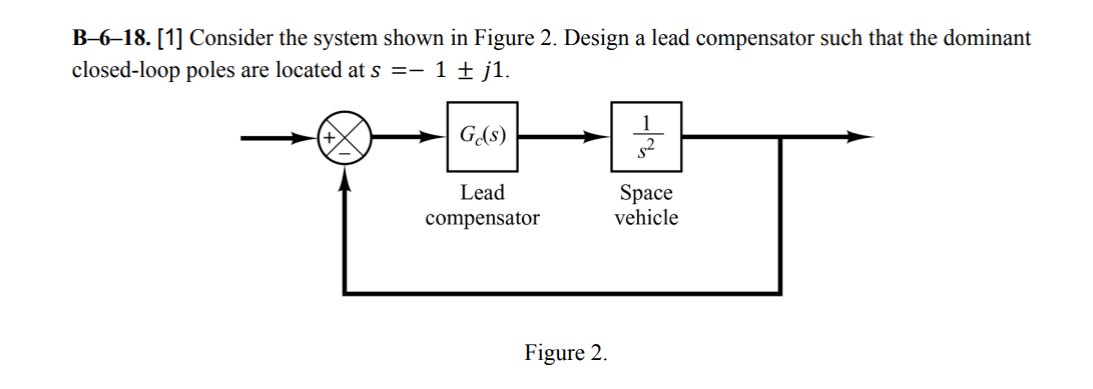 B - 6 - 1 8 . [ 1 ] Consider the system shown in