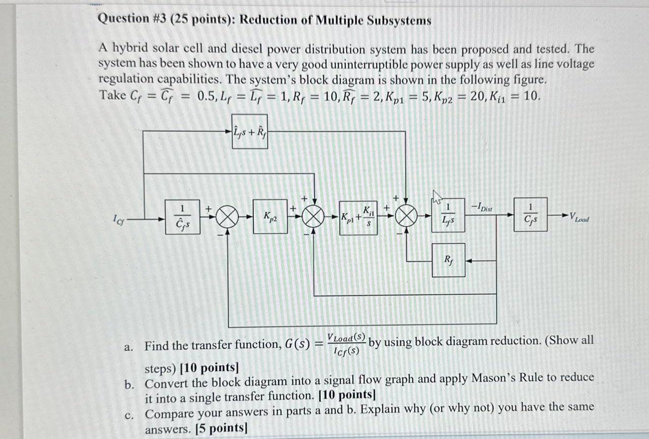 Question # 3 ( 2 5 points ) : Reduction of