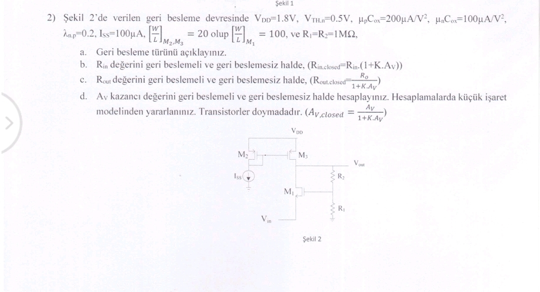 ekil 1 ekil 2 ' de verilen geri besleme