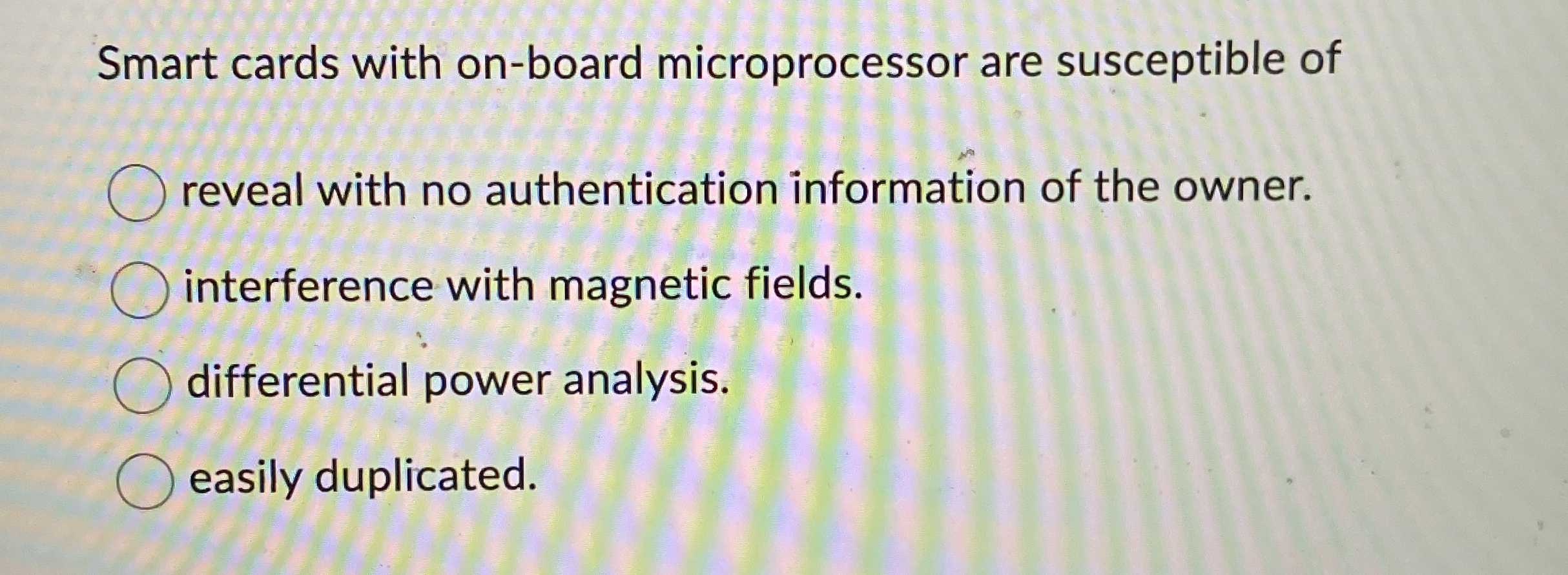 Smart cards with on - board microprocessor are