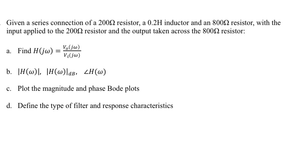 Given a series connection of a 2 0 0 resistor, a