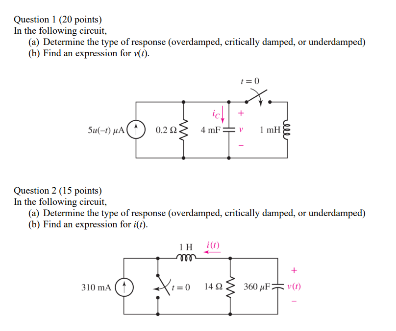 Question 1 ( 2 0 points ) In the following