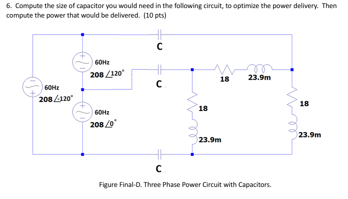 Compute the size of capacitor you would need in