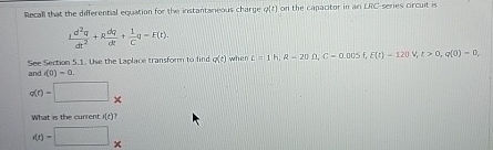 Recall that the differental equation for the