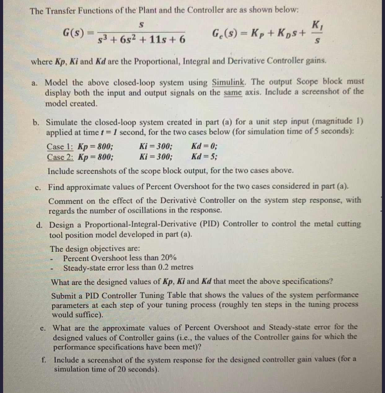 Solve the following using matlab Simulink: The