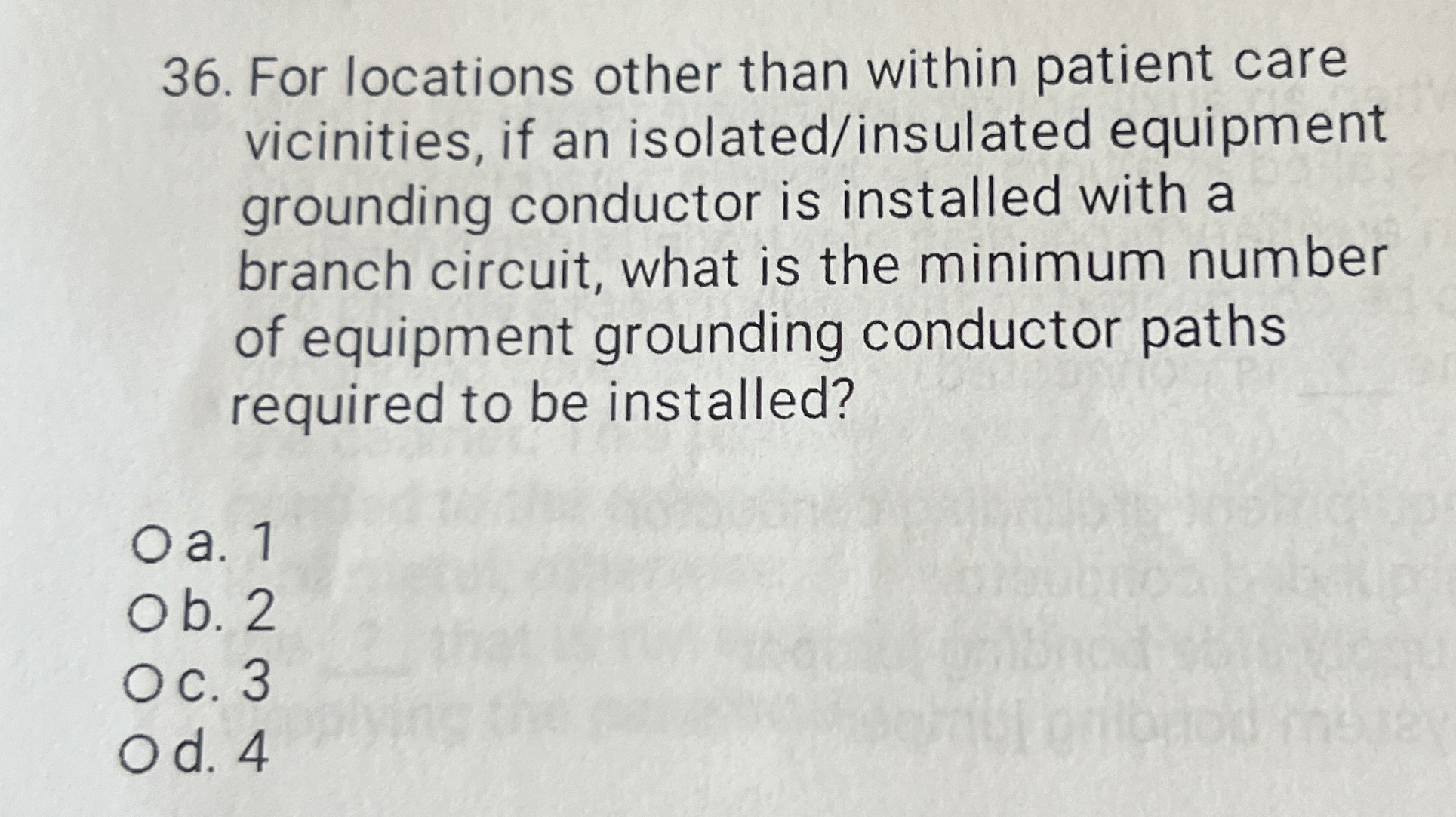 For locations other than within patient care
