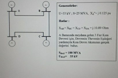 How to solve Generat rler: U = 3 3 k V ; S = 2 5