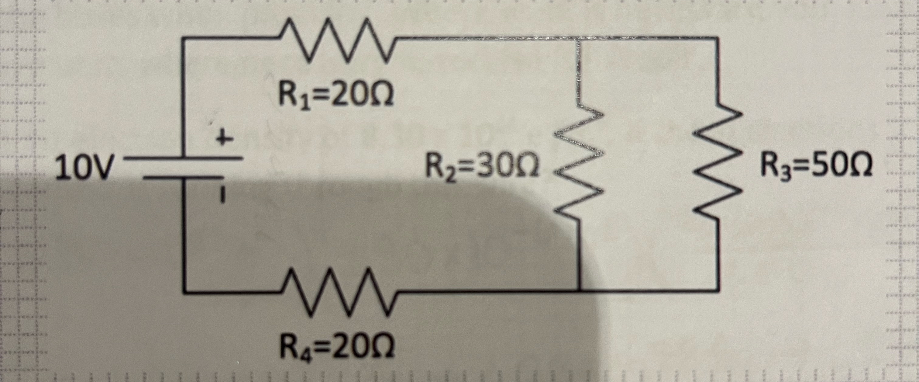 Determine the equivalent resistance in the