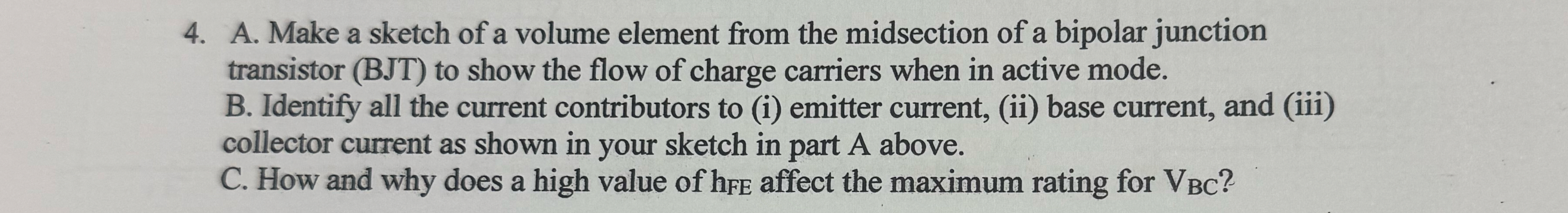 A . Make a sketch of a volume element from the