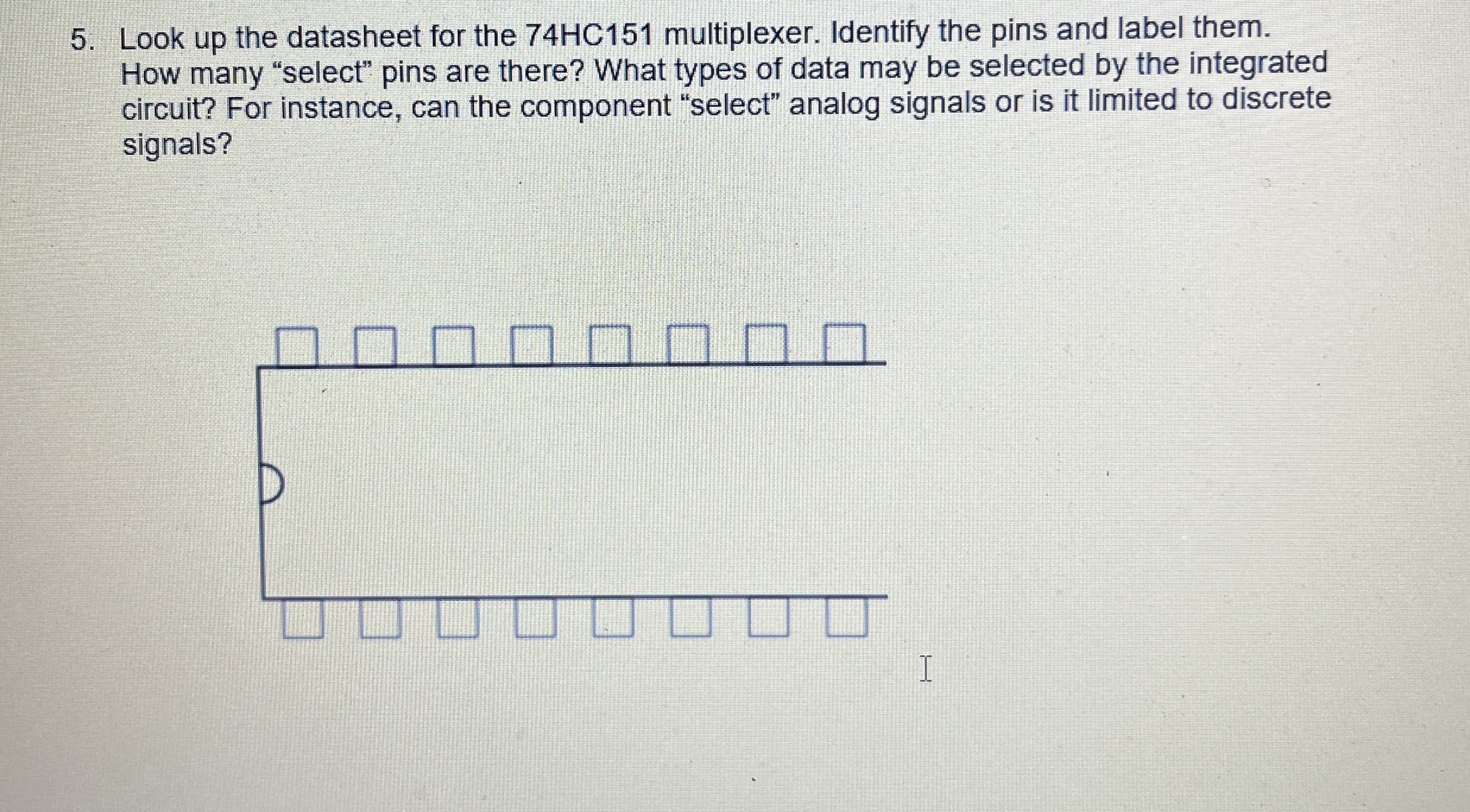 Look up the datasheet for the 7 4 HC 1 5 1