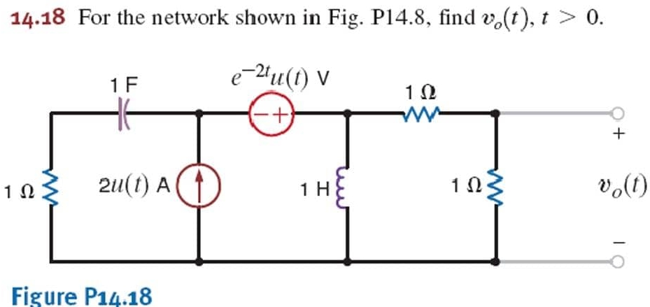 1 4 . 1 8 For the network shown in Fig. P 1 4 . 8