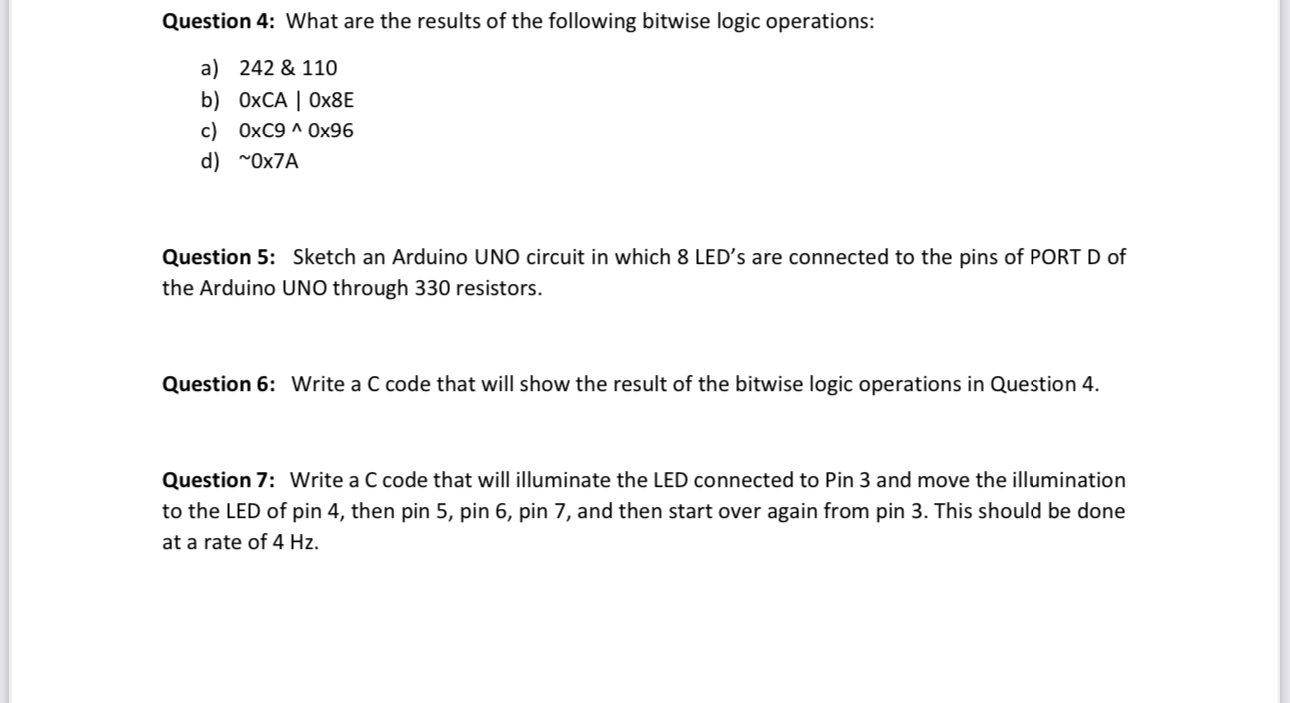 Question 4 : What are the results of the