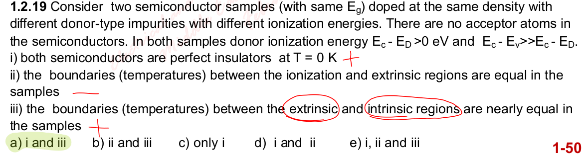 1 . 2 . 1 9 Consider two semiconductor samples (
